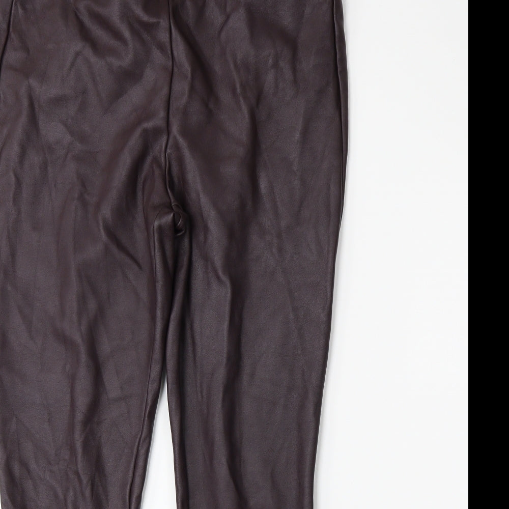 LOFT Womens Purple   Capri Trousers Size L L25 in