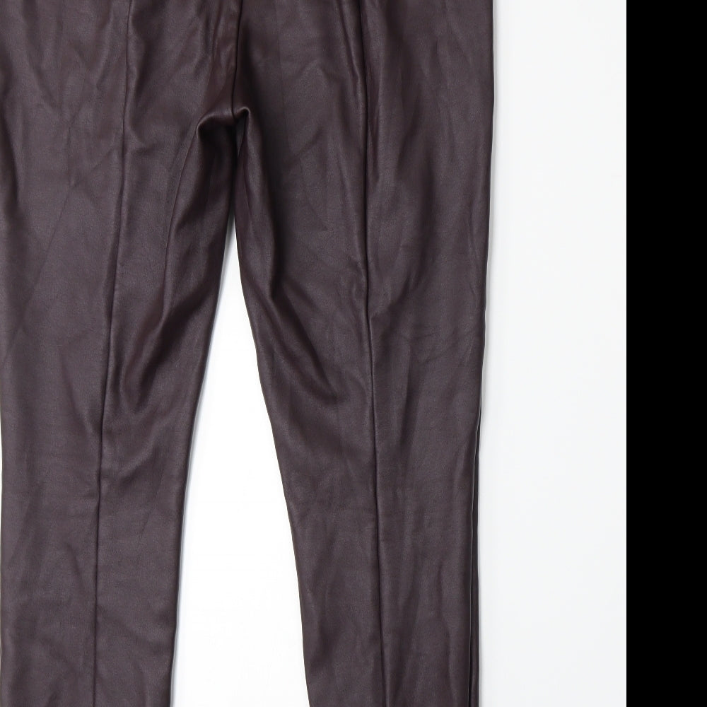 LOFT Womens Purple   Capri Trousers Size L L25 in
