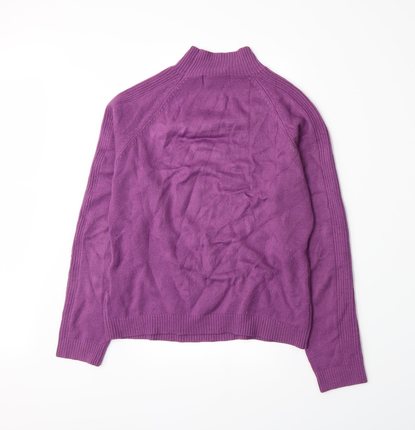 Alexara Womens Purple  Knit Pullover Jumper Size L