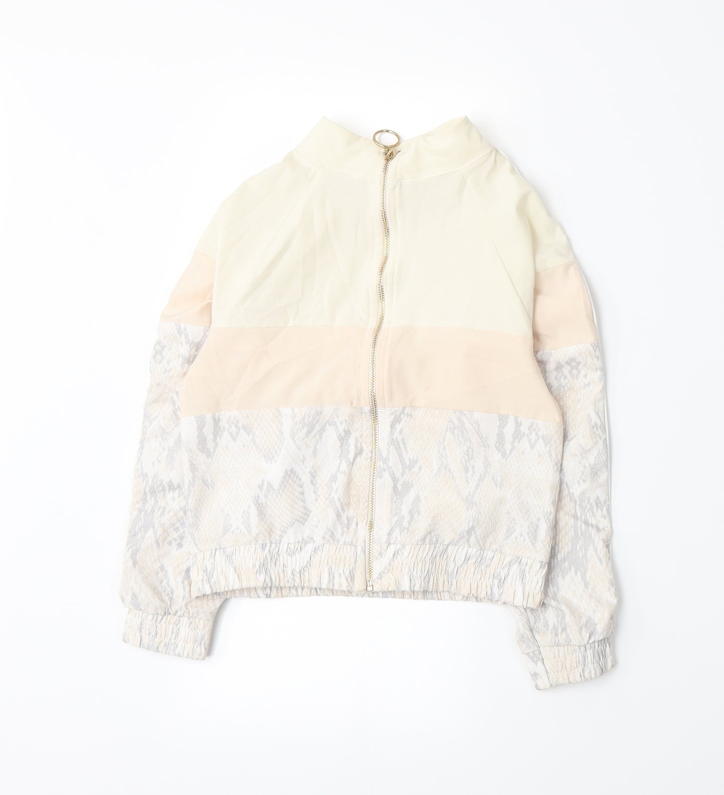 River Island Girls Beige Animal Print  Jacket  Size 7-8 Years