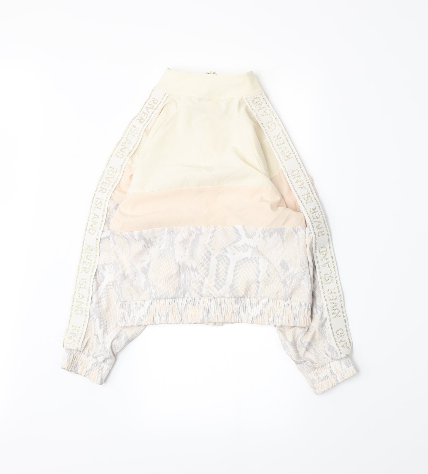River Island Girls Beige Animal Print  Jacket  Size 7-8 Years
