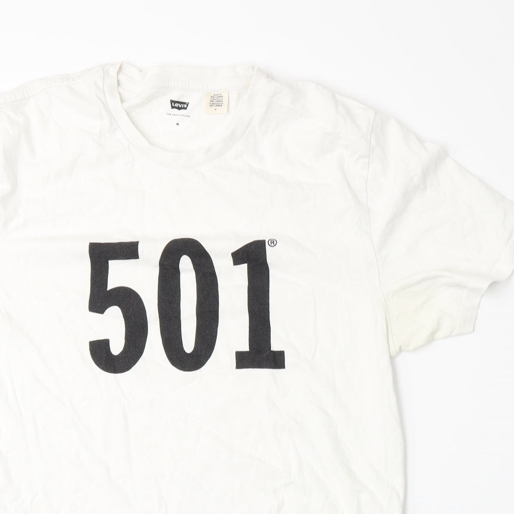 Levi's Mens White    T-Shirt Size M