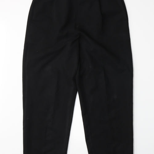 BM Womens Black   Trousers  Size 12 L25 in