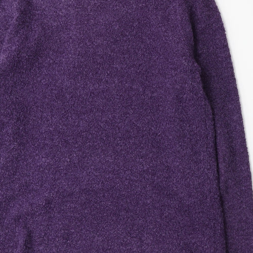 Fay Louise Womens Purple  Knit Pullover Jumper Size S