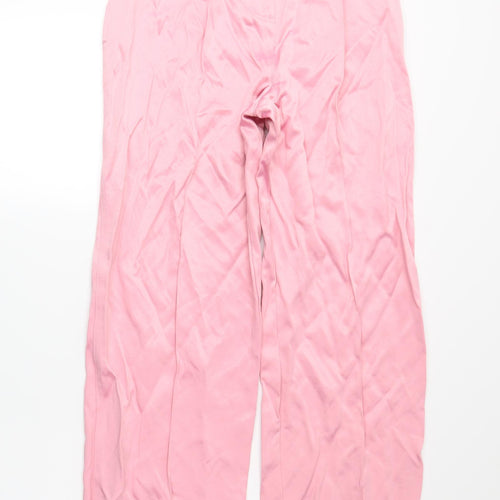 H&M Womens Pink   Trousers  Size 4 L28 in