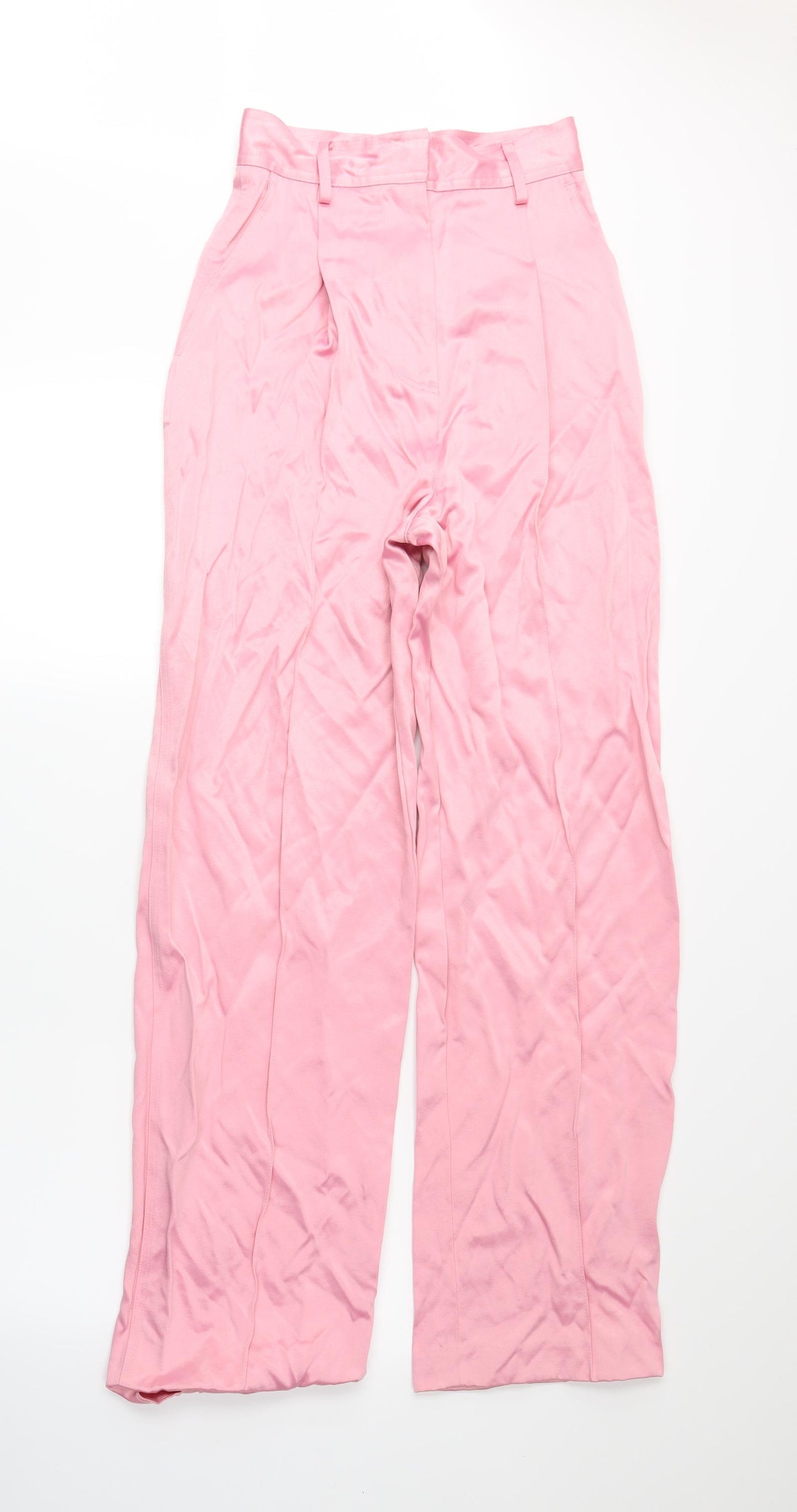 H&M Womens Pink   Trousers  Size 4 L28 in