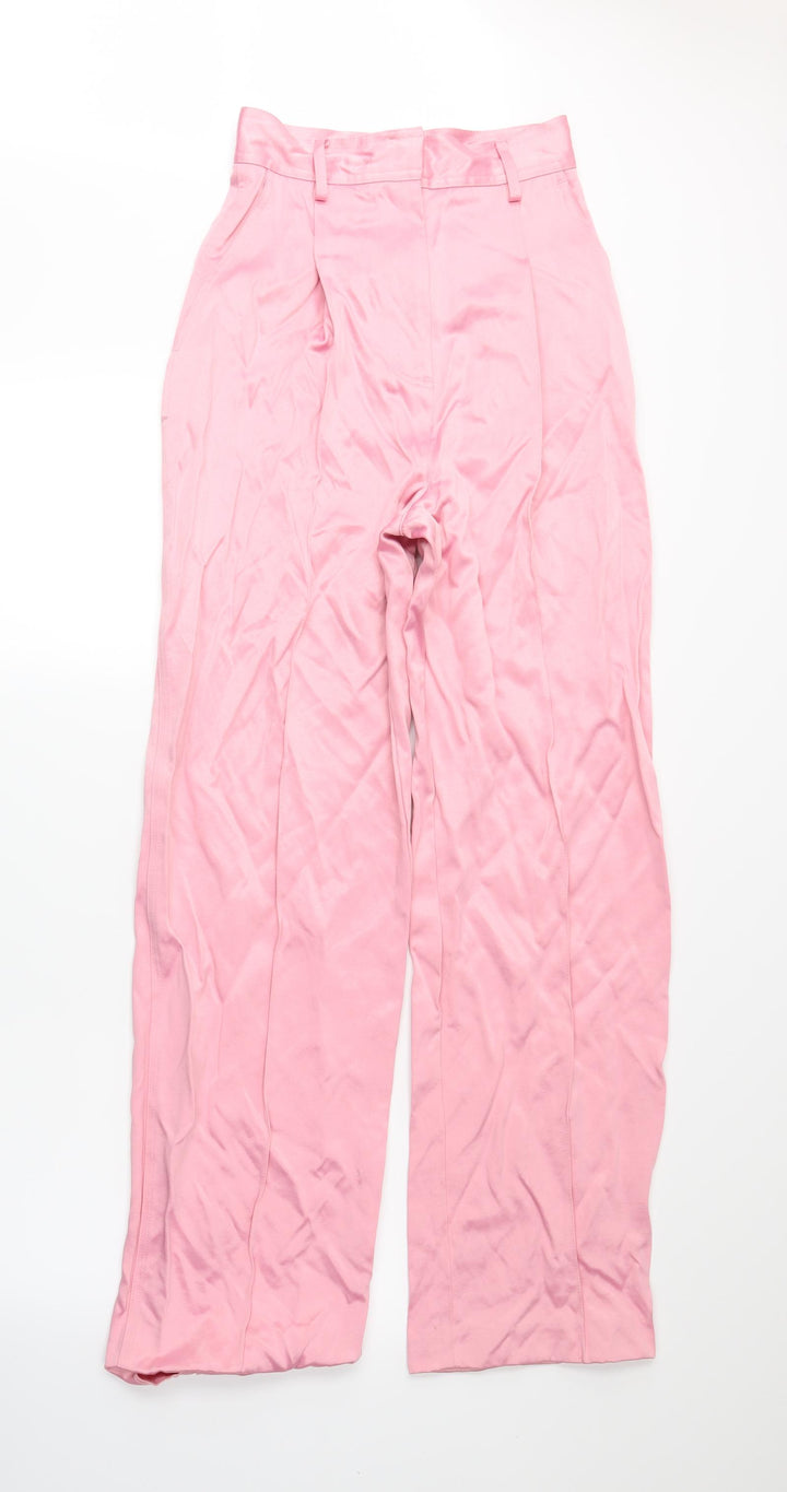 H&M Womens Pink   Trousers  Size 4 L28 in