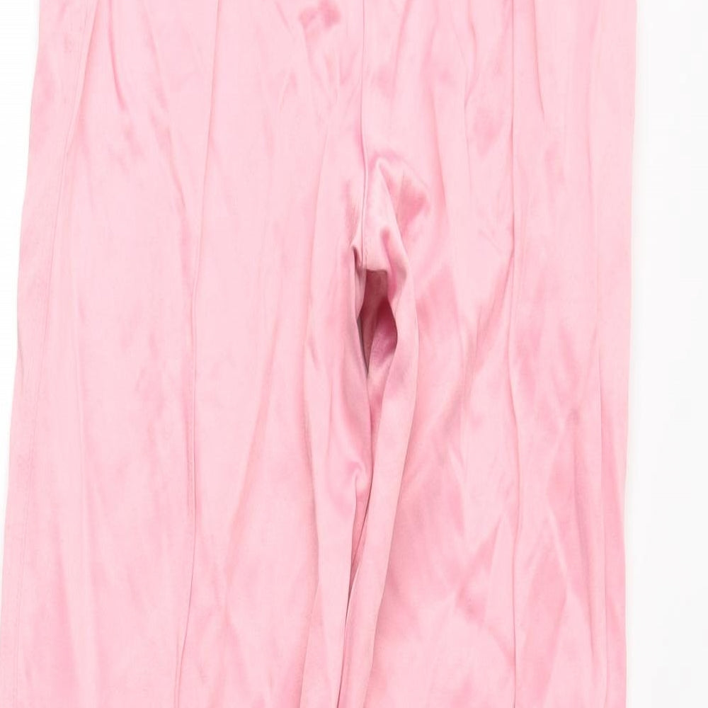 H&M Womens Pink   Trousers  Size 4 L28 in