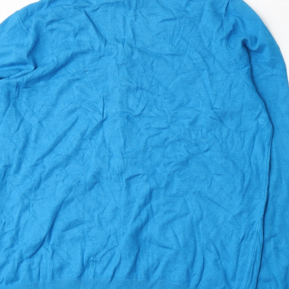 George Womens Blue  Knit Cardigan Jumper Size 16