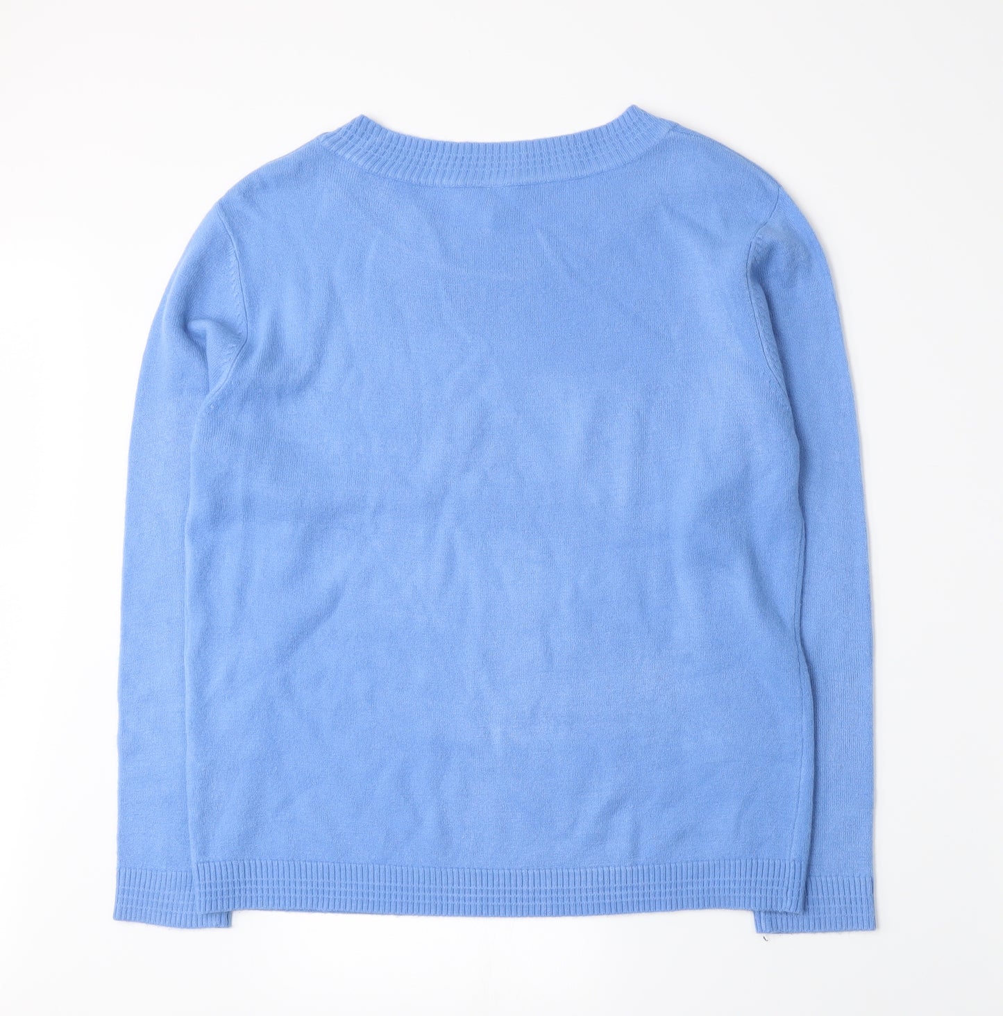 Preworn Womens Blue  Knit Pullover Jumper Size 14