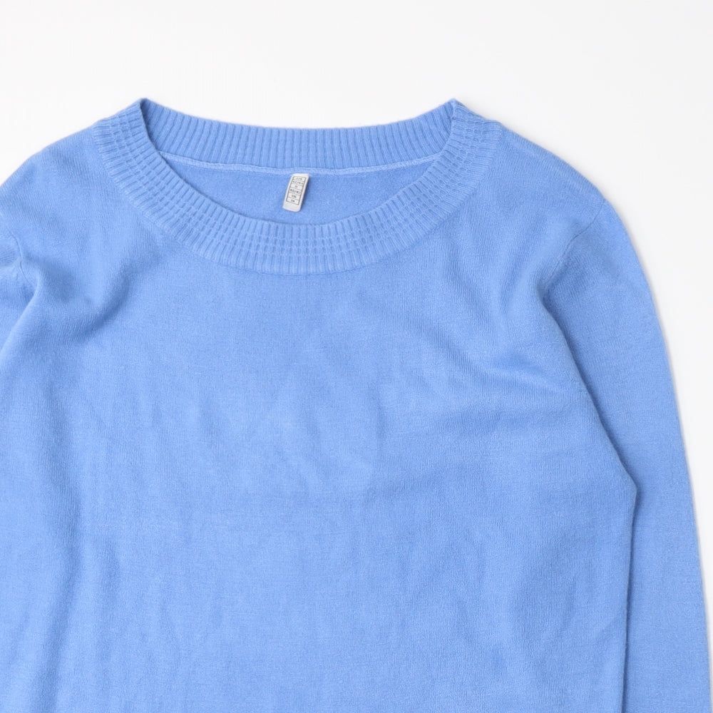 Preworn Womens Blue  Knit Pullover Jumper Size 14