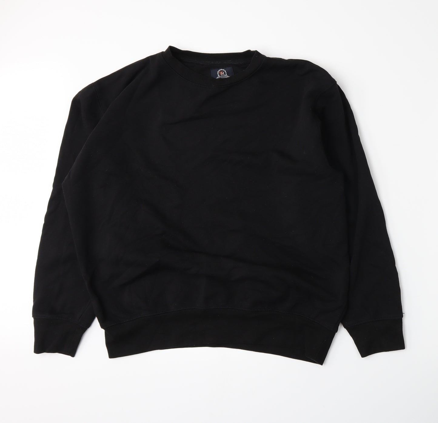 Hutson Harbour Mens Black   Pullover Sweatshirt Size M