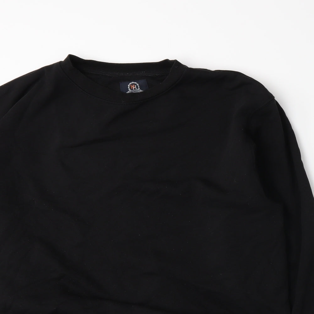 Hutson Harbour Mens Black   Pullover Sweatshirt Size M