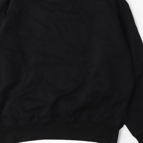 Hutson Harbour Mens Black   Pullover Sweatshirt Size M
