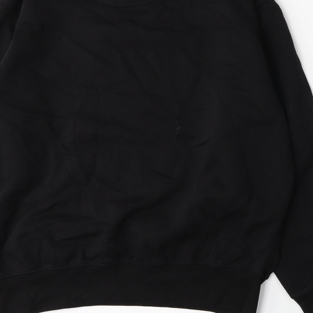 Hutson Harbour Mens Black   Pullover Sweatshirt Size M