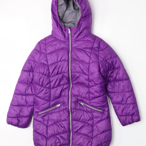 NEXT Girls Purple   Puffer Jacket Coat Size 8 Years