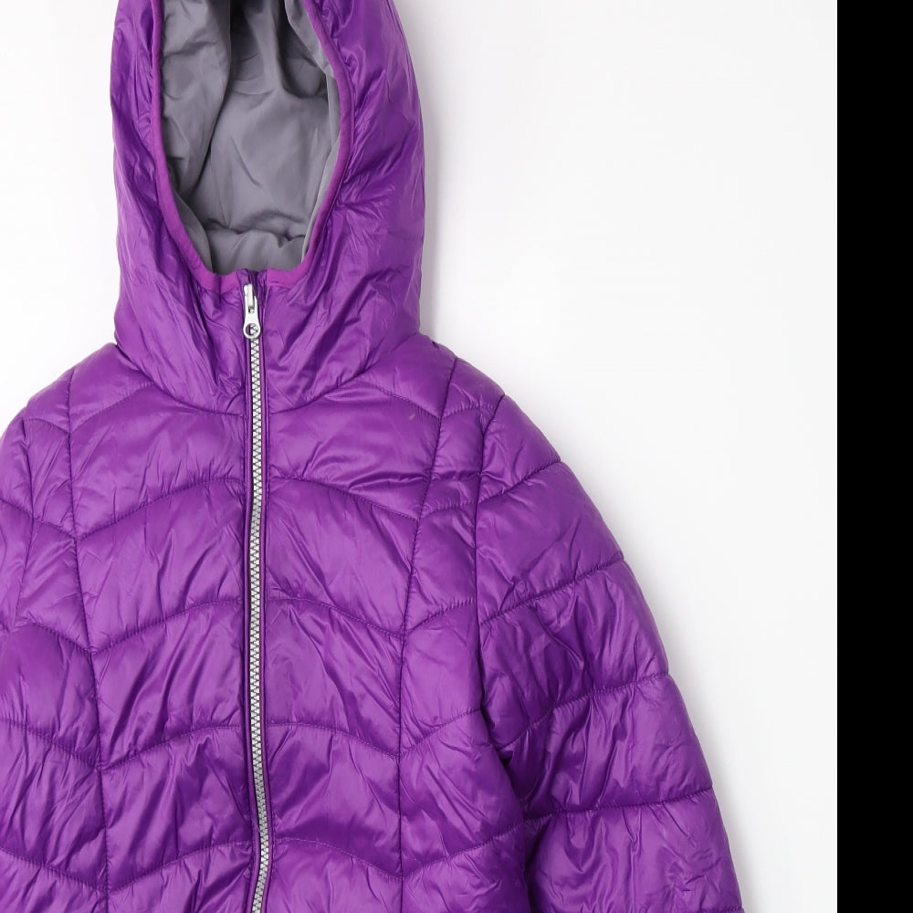 NEXT Girls Purple   Puffer Jacket Coat Size 8 Years