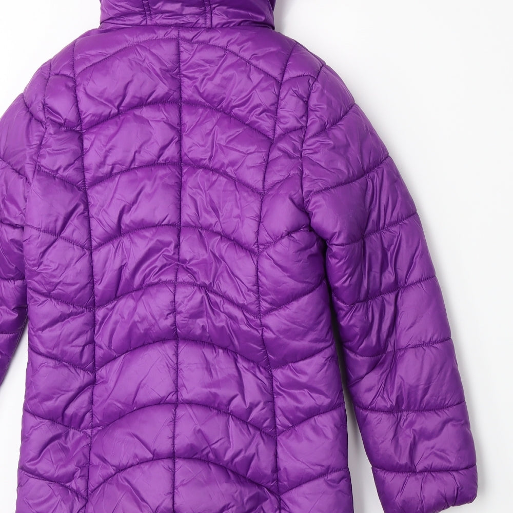 NEXT Girls Purple   Puffer Jacket Coat Size 8 Years