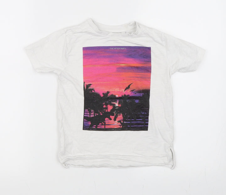 NEXT Boys White Basic T-Shirt Size 5 Years