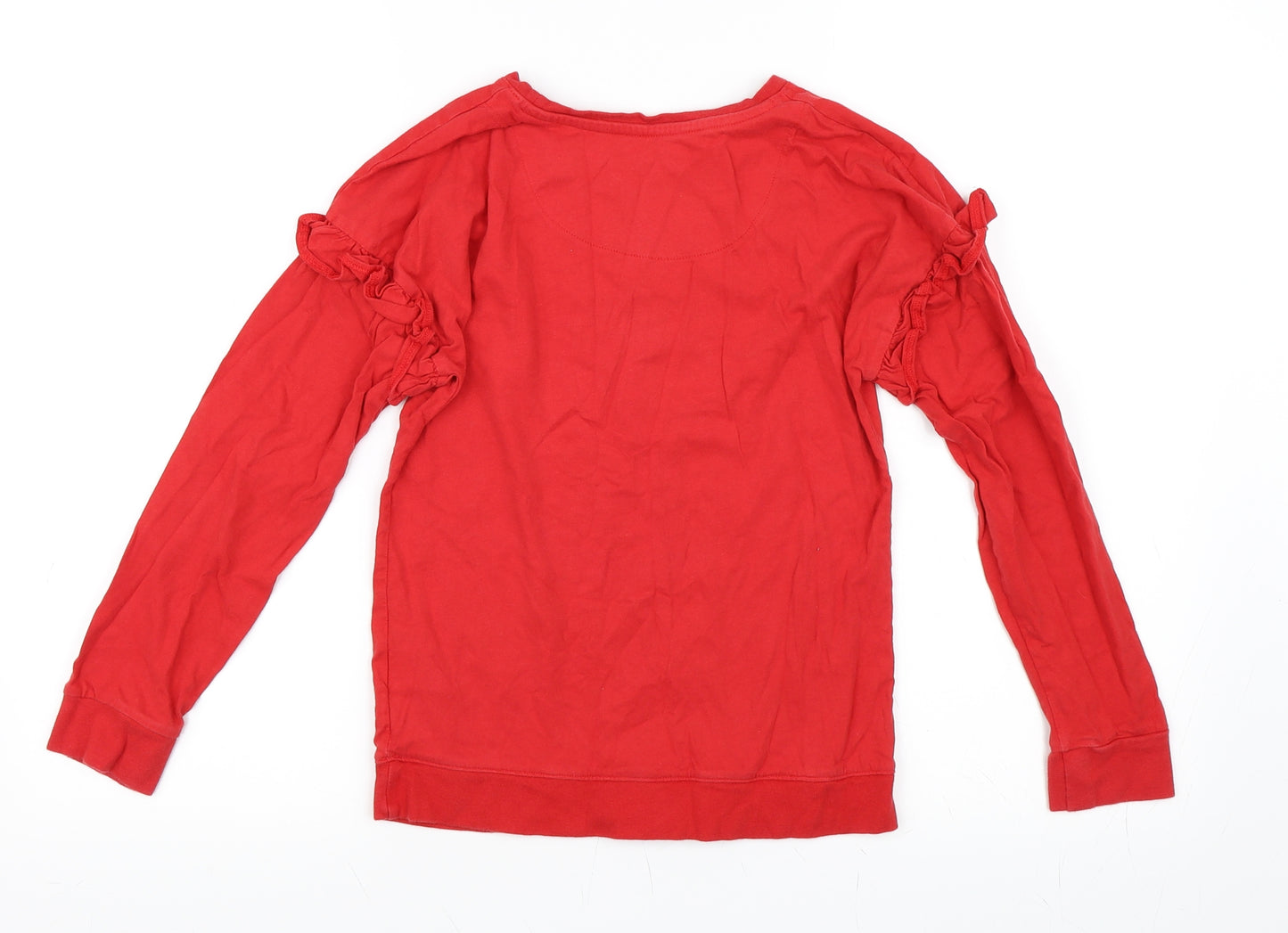 Marks and Spencer Girls Red   Basic T-Shirt Size 10-11 Years