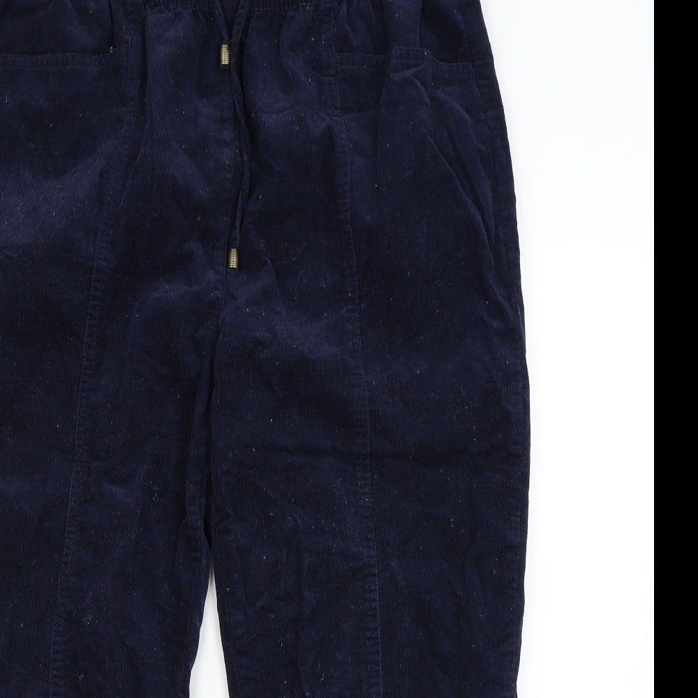 Isle Essentials Womens Blue   Cropped Trousers Size 20 L24 in