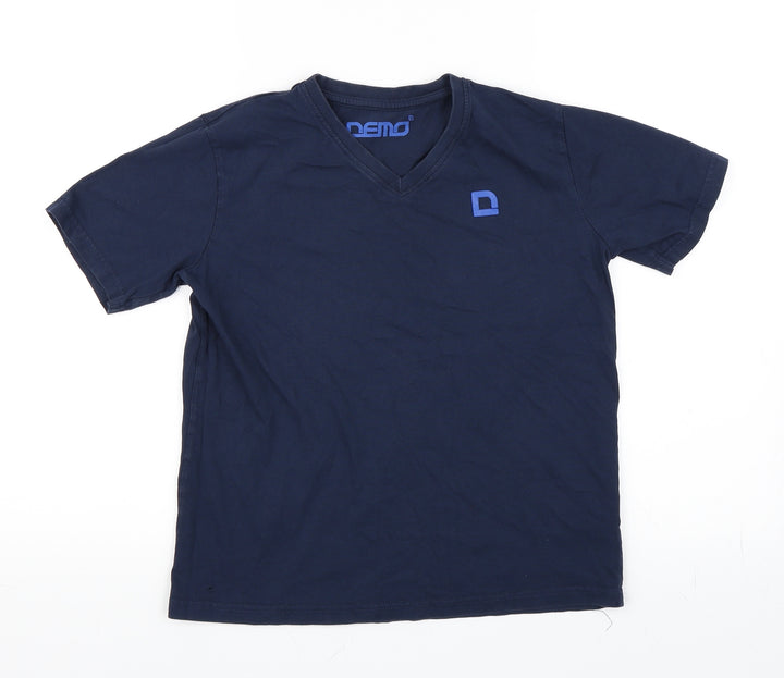 Demo Boys Blue Basic T-Shirt Size 11-12 Years