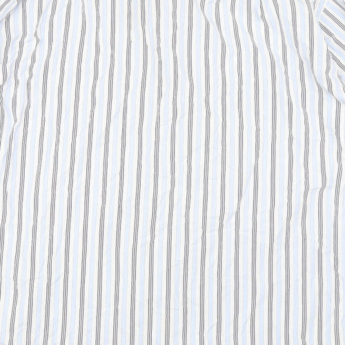 James Meade Mens Blue Striped   Dress Shirt Size 16.5