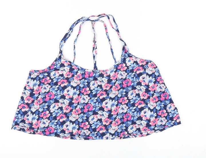 Hollister Womens Pink Floral  Cropped Tank Size M