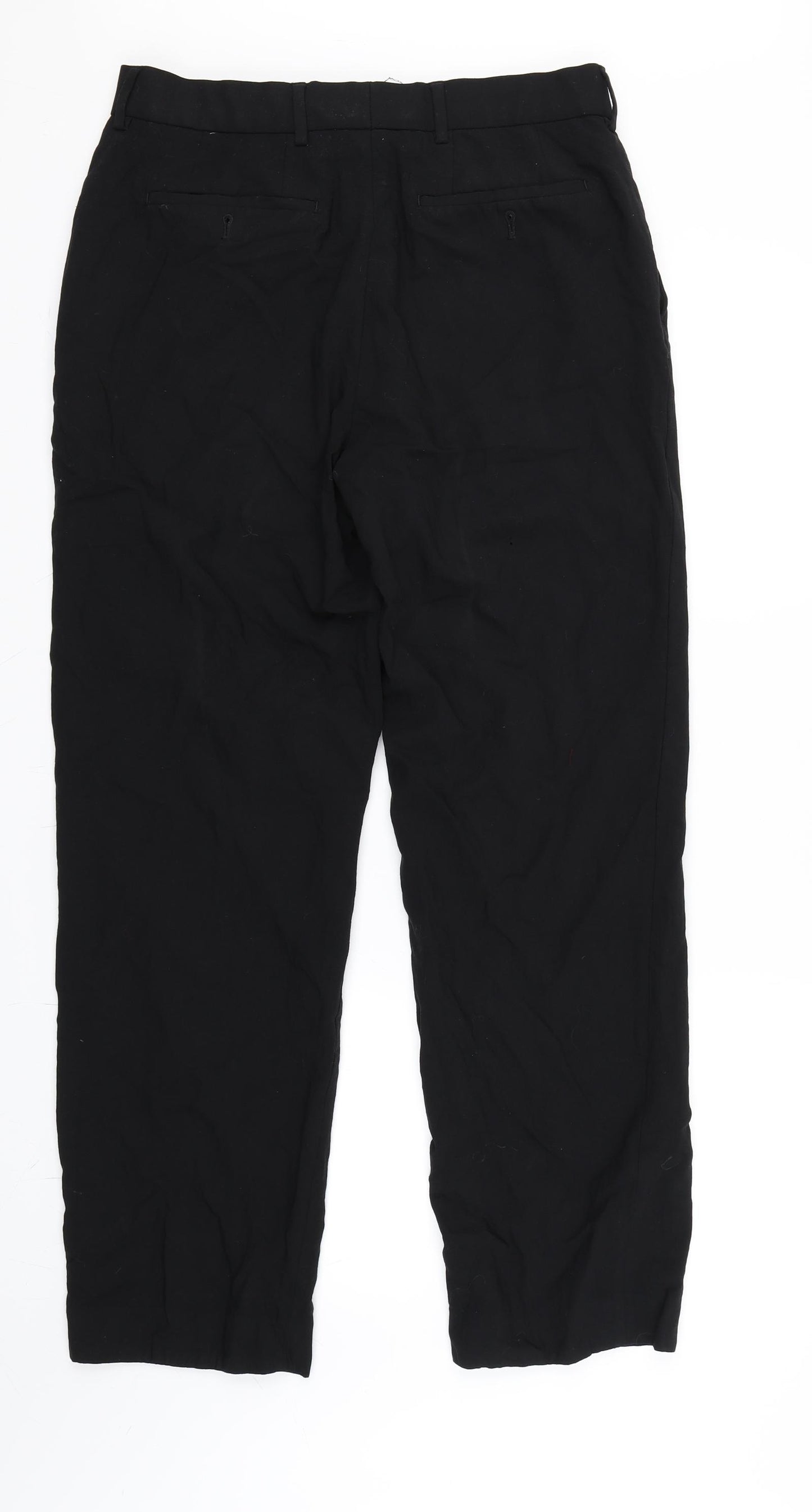 NEXT Mens Black   Trousers  Size 32 L32 in