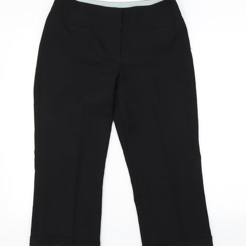 AMARANTO Womens Black   Trousers  Size 12 L21 in