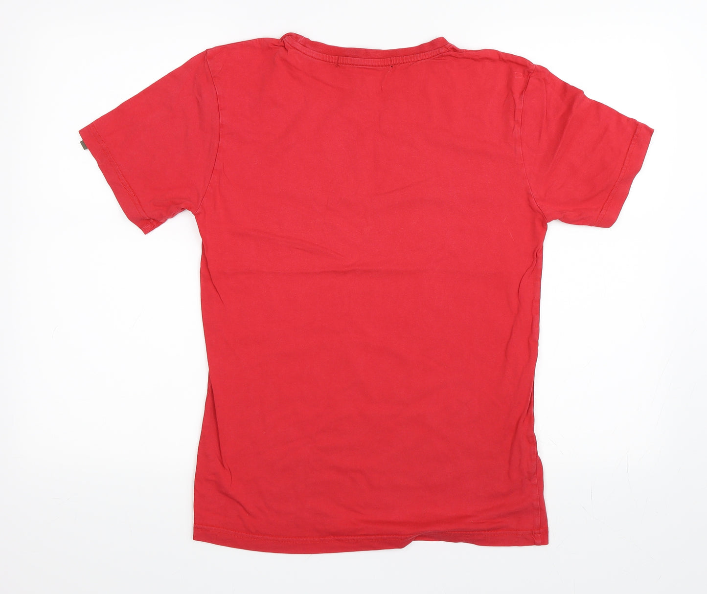Moon Climbing Mens Red    T-Shirt Size S