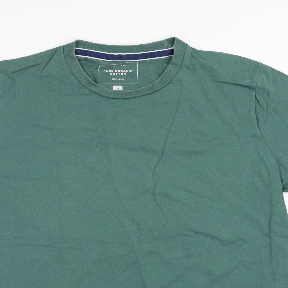 John Lewis Mens Green    T-Shirt Size M