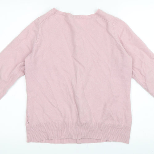 Marks and Spencer Womens Pink   Cardigan Jumper Size 18