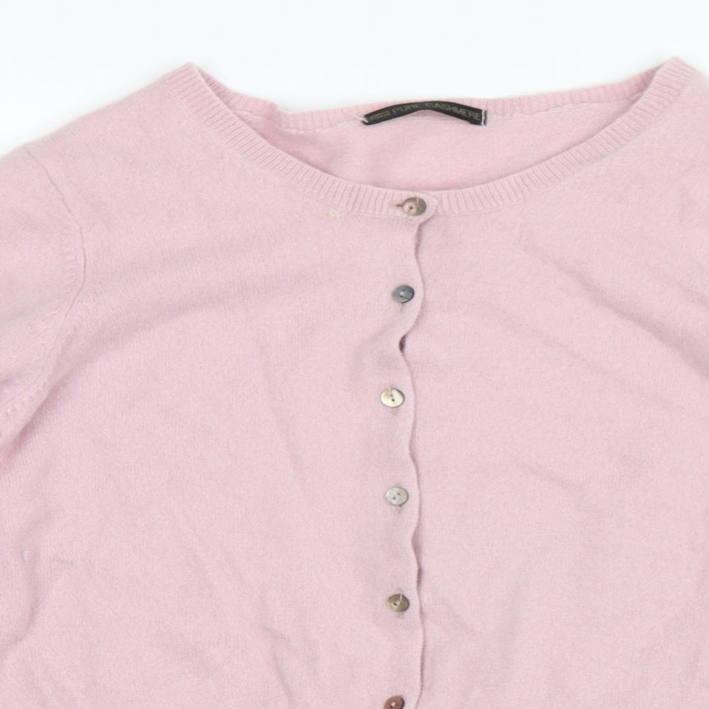 Marks and Spencer Womens Pink   Cardigan Jumper Size 18