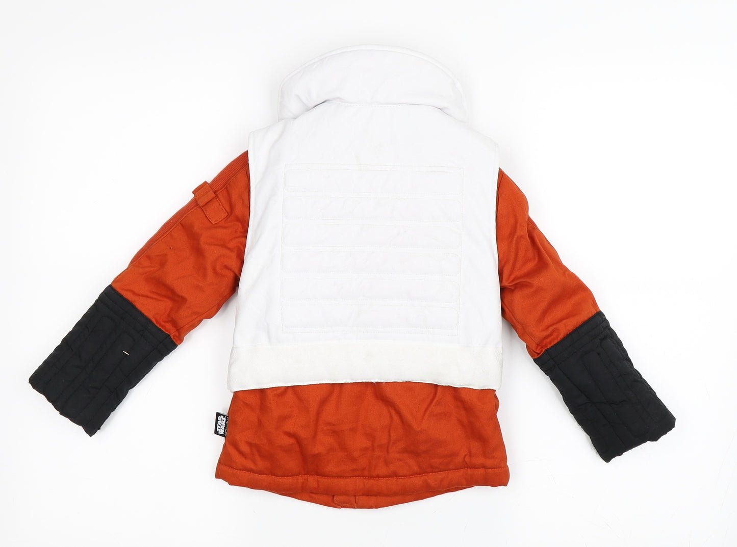 Disney Store Boys Orange   Basic Jacket Coat Size 4 Years  - Star Wars Jacket