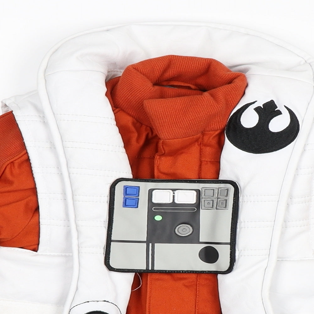 Disney Store Boys Orange   Basic Jacket Coat Size 4 Years  - Star Wars Jacket