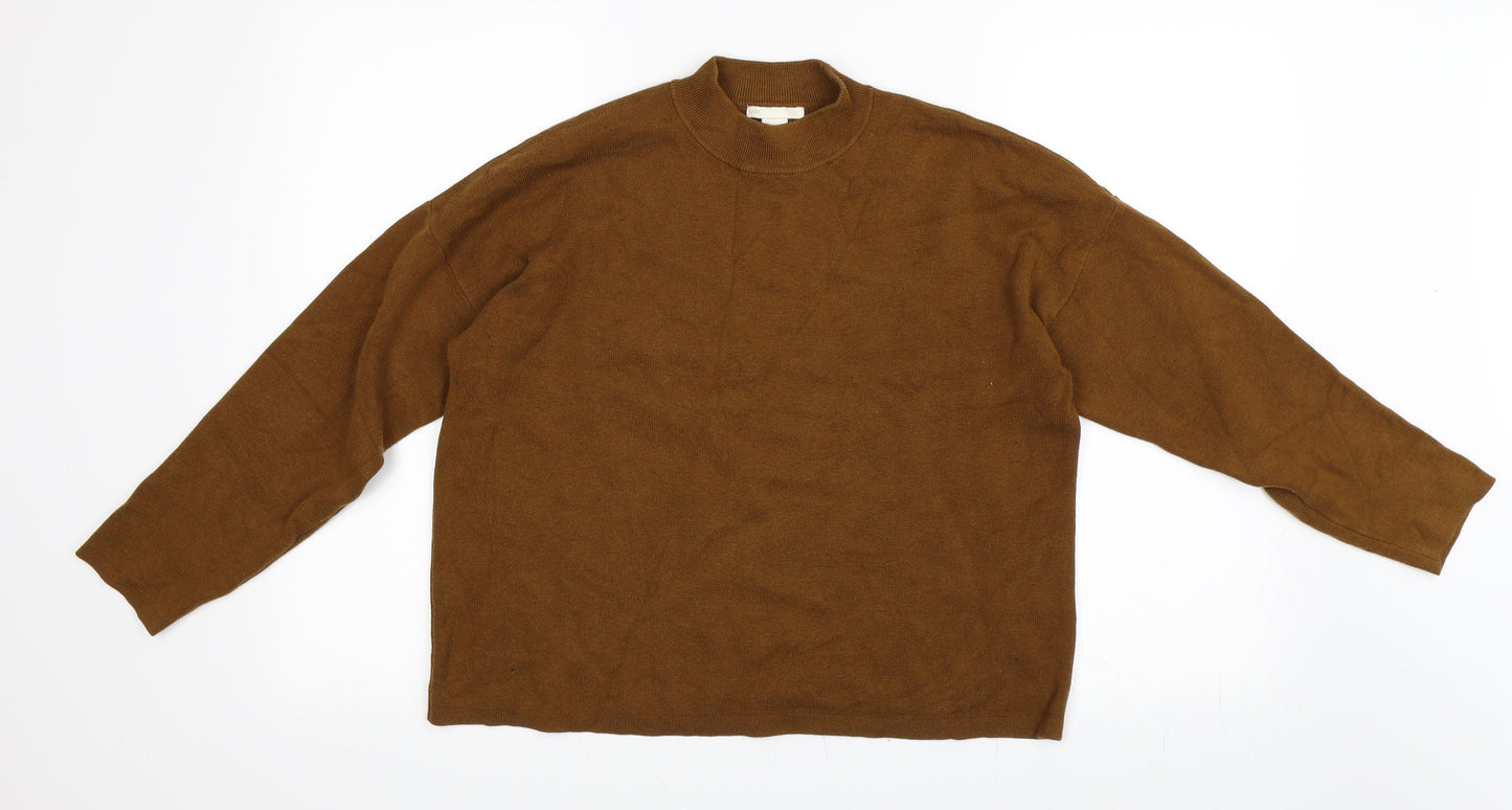 H&M Womens Brown   Pullover Jumper Size S