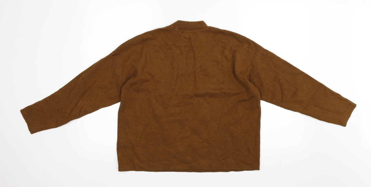 H&M Womens Brown   Pullover Jumper Size S