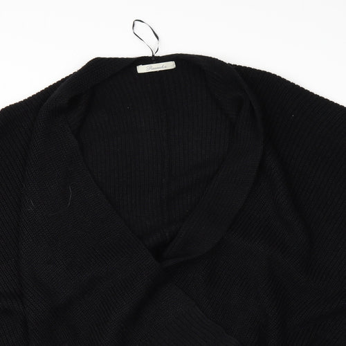 Peacocks Womens Black   Wrap Jumper One Size