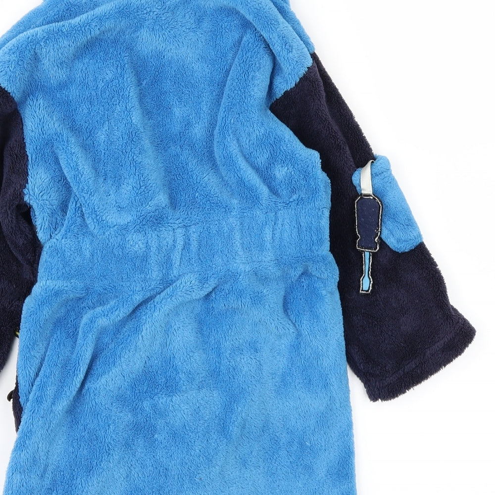 Bob the Builder Boys Blue Solid   Robe Size 2-3 Years