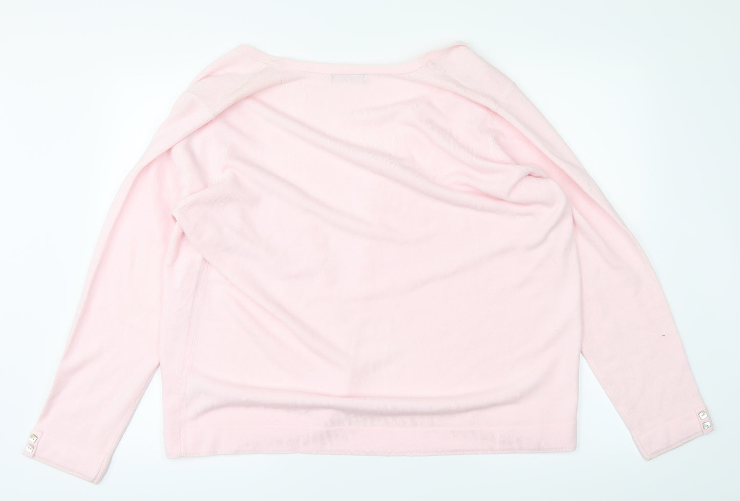 BM Womens Pink   Cardigan Jumper Size L