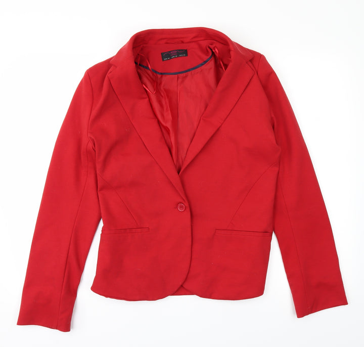 New Look Womens Red Jacket Size 12