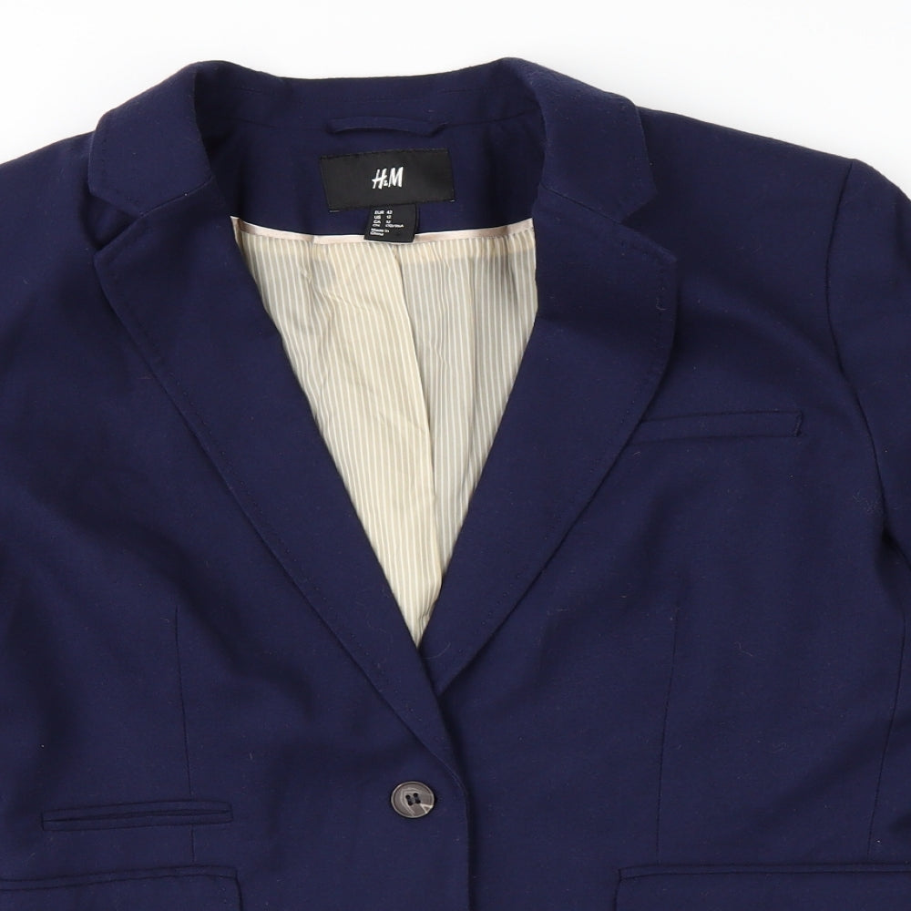 H&M Womens Blue   Jacket  Size 14