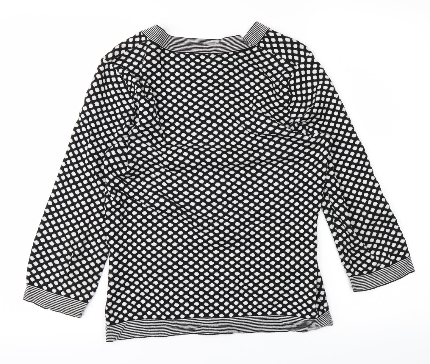 Per Una Womens Black Polka Dot  Cardigan Jumper Size 10