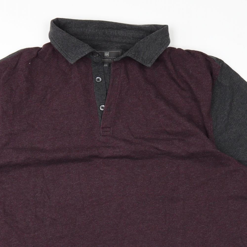 Marks and Spencer Mens Purple    Polo Size 2XL