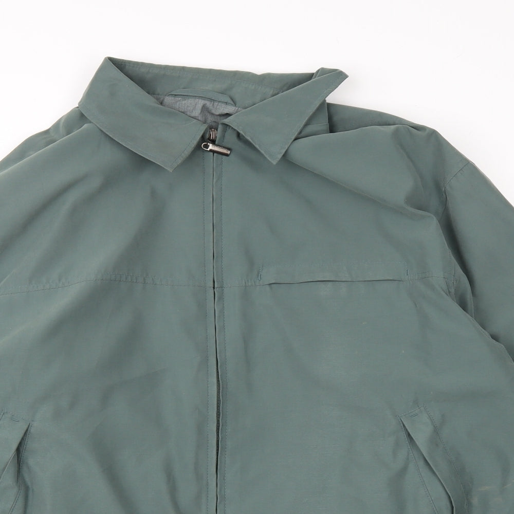 Marks and Spencer Mens Green   Windbreaker Coat Size L