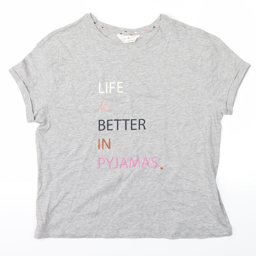 Marks and Spencer Womens Grey   Basic T-Shirt Size M