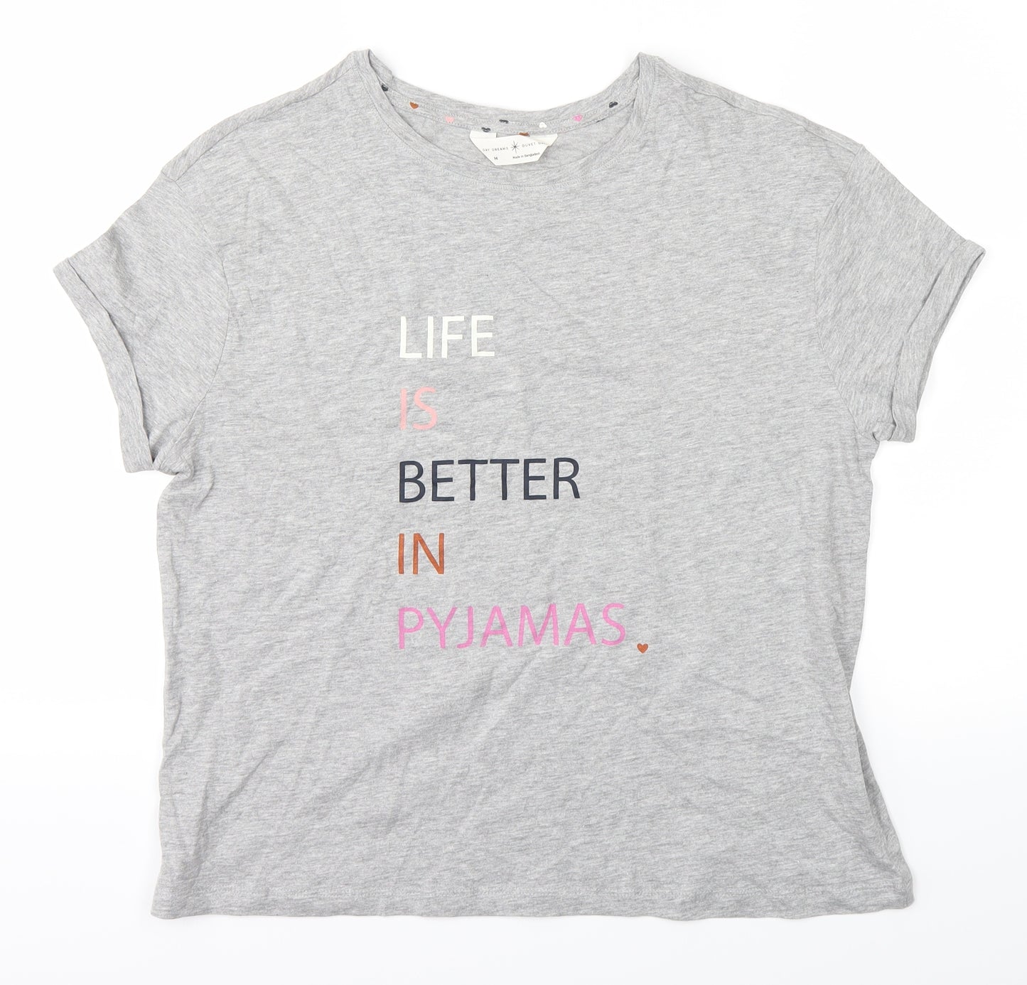 Marks and Spencer Womens Grey   Basic T-Shirt Size M