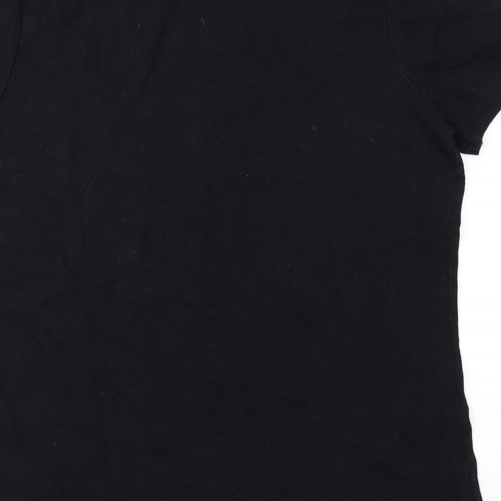 Marks and Spencer Womens Black   Basic T-Shirt Size 16