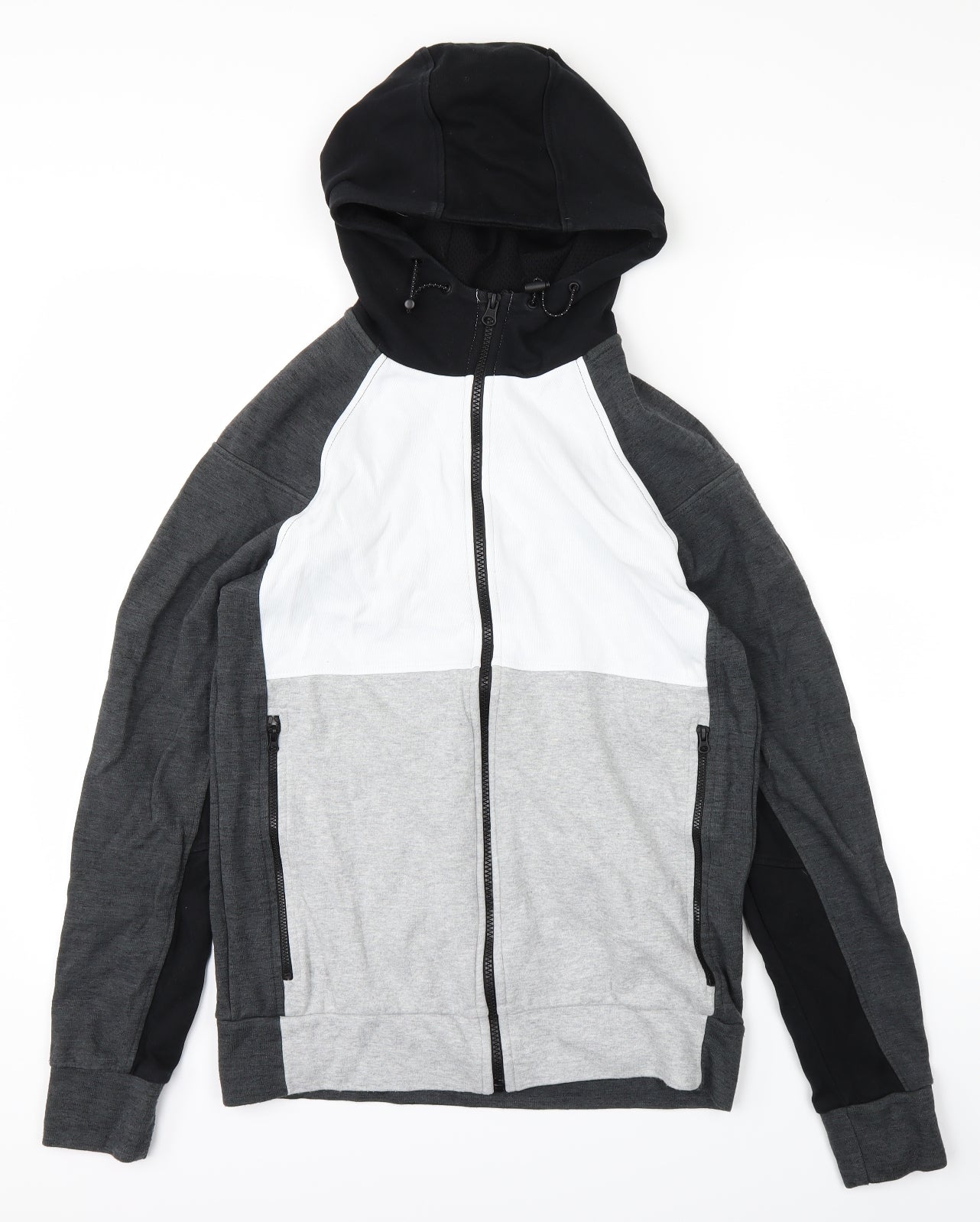 NEXT Mens White   Full Zip Hoodie Size S